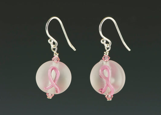 Retired Pink Ribbon Earrings