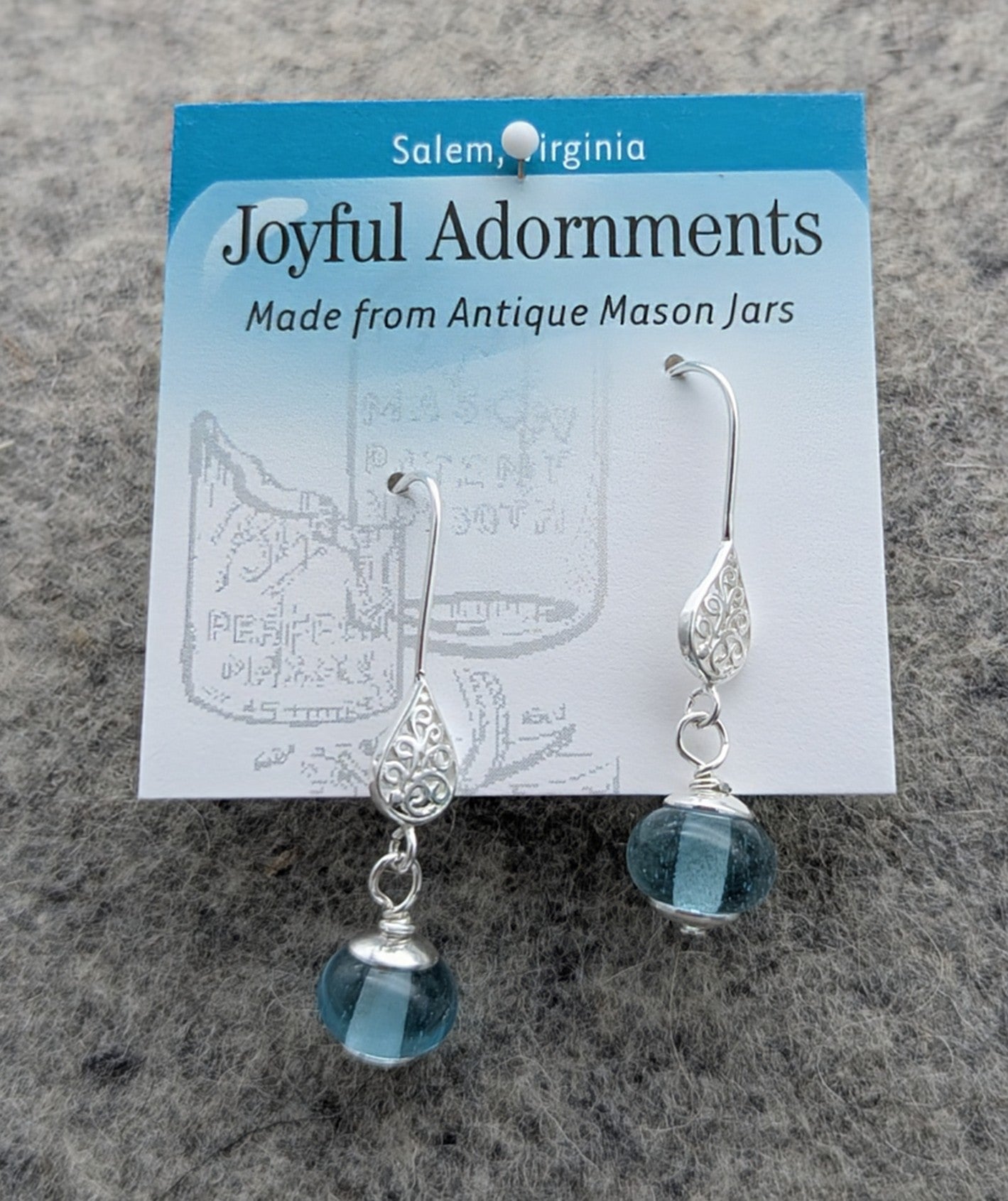 NEW!! EDF, Earring, Drop Filagree